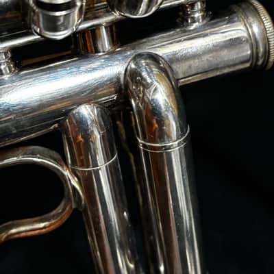 E-Benge Los Angeles MLP 3 bell Silver Trumpet w Case image 10