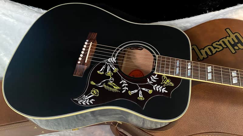 NEW! Gibson Acoustic Hummingbird Torch Acoustic-Electric Guitar - Ebony - 4.4 lbs - Authorized Dealer! G07196 image 1