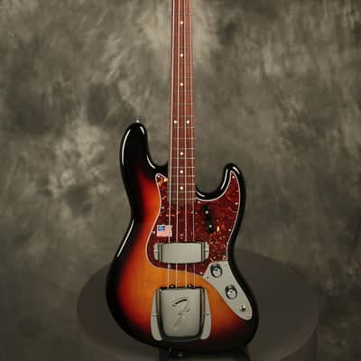 2012 Fender American Vintage '62 Jazz Bass reissue Sunburst image 2