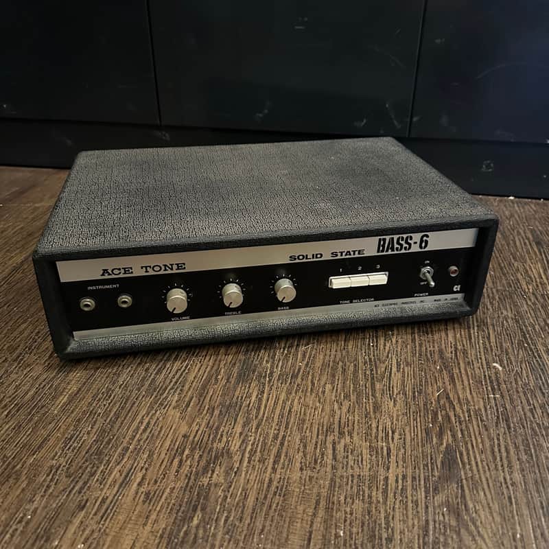 Ace Tone Solid State Bass-6 MIJ 1960s - 1970s Japan - Black image 1