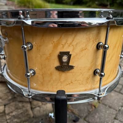 Ludwig LS403CAN150 Canada 150th Anniversary Edition 1867-2017 6.5x14 Birdseye Maple 10 PLY Classic Maple - Gloss Lacquer Snare Drum MINT image 2
