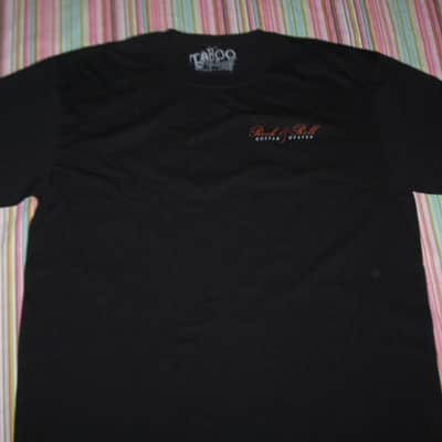new old stock (NO paper hang-tag) A+ Taboo Rock Rock and Roll Guitar Heaven Shirt (XL) Black T shirt w/ many iconic guitars graphic (NO packaging) image 16
