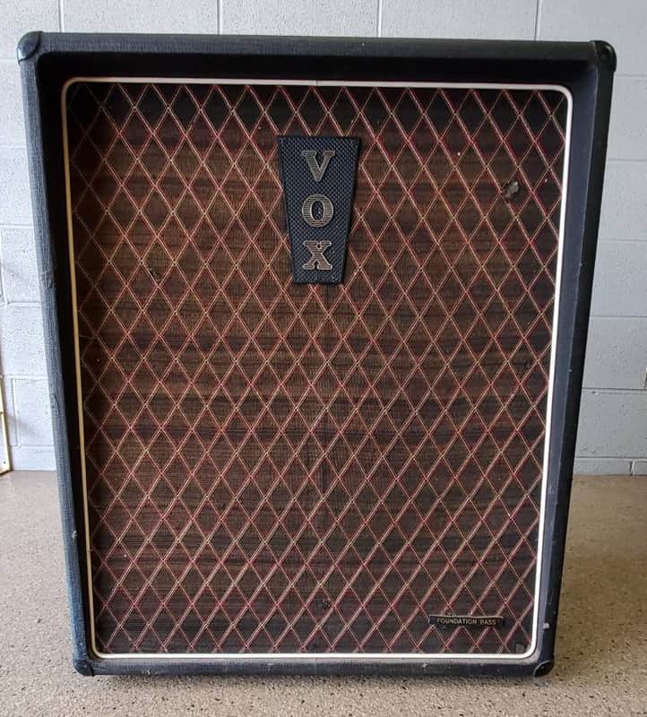 1960's VOX Foundation 1x18" bass speaker cabinet w/original speaker image 1
