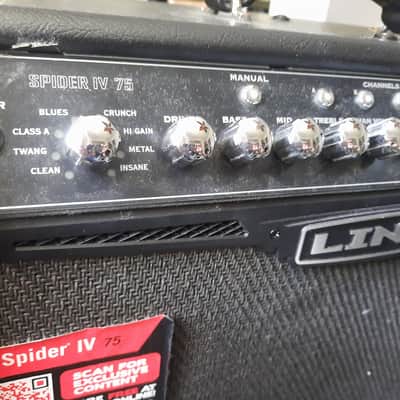 Line 6 Spider IV 75 75-Watt 1x12" Digital Modeling Guitar Combo 2009 - 2016 - Black image 12