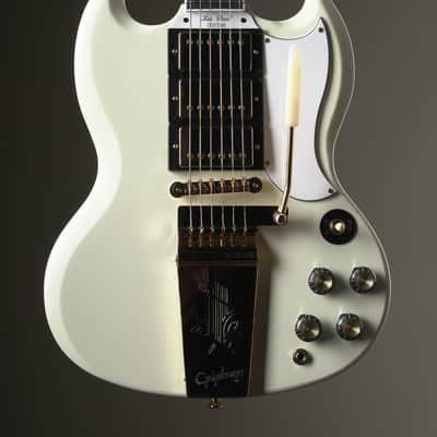 Epiphone "Inspired by Gibson Custom shop" 1963 Les Paul SG Custom w/ Maestro Vibrola - Arctic White incl. OHSC image 1