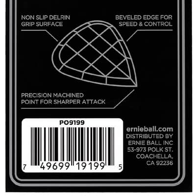 ERNIE BALL 9199 Prodigy Standard Pick Pack 150mm Plektren (6Stück) schwarz image 3
