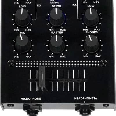 Gemini MM1BT 2 Channel 6.5" DJ Mixer with Bluetooth Input image 1