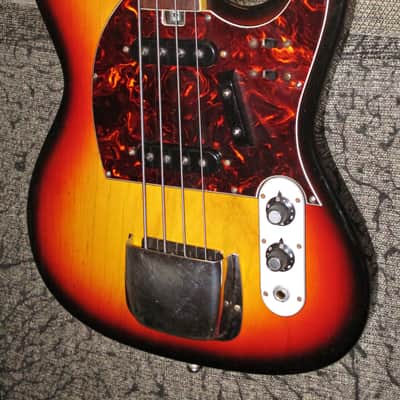 Vintage Nashville branded Hohner bass 1970s  with Tele GUITAR shaped body image 1