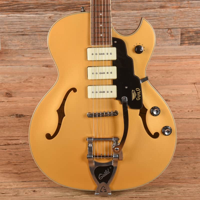 Guild Newark St. Collection Starfire I Jet 90 Satin Gold image 1