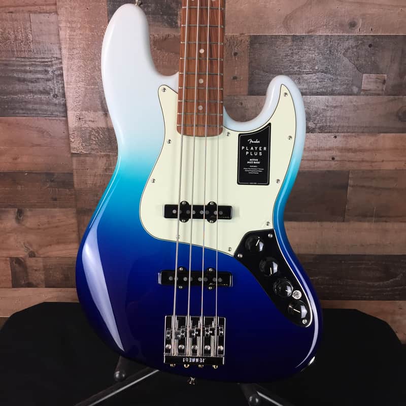 *USED* Fender Player Plus Active Jazz Bass Belair Blue, Gig Bag, 326 image 1