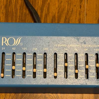 Ross 10 Band Graphic Equalizer 1980s - Blue image 2