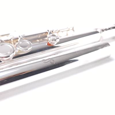 Samperi Silver Pinnacle by Haynes Amadeus Makers Pre-Pro Flute Open Hole B Foot NEW image 4