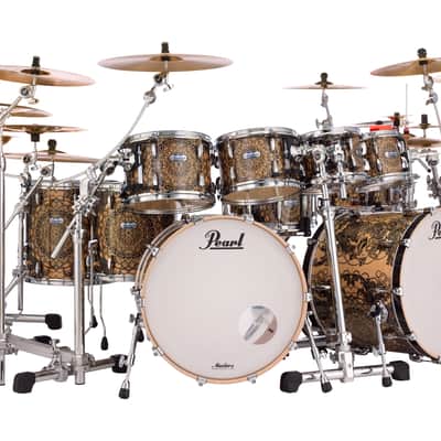 Pearl *Pre-Order* Masters Complete Cain & Abel Double Bass 10-Piece Drum Set | Drum Shells Only | Special Order | Authorized Dealer image 2