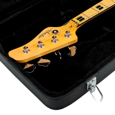 Gator Cases Hard-Shell Wood Case for Electric Bass Guitars; Fits Fender Precision/Jazz Bass, & More (GWE-BASS),Black image 5