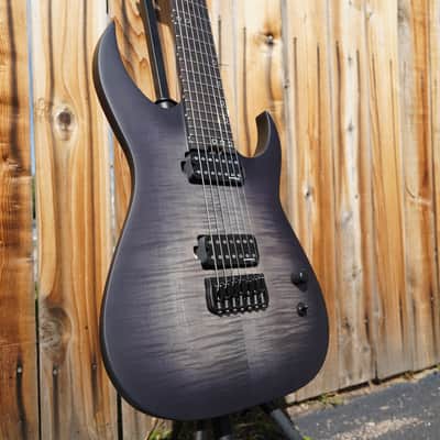Schecter DIAMOND SERIES KM-7 MK-III Legacy - Transparent Black Burst 7-String Electric Guitar NOS image 3