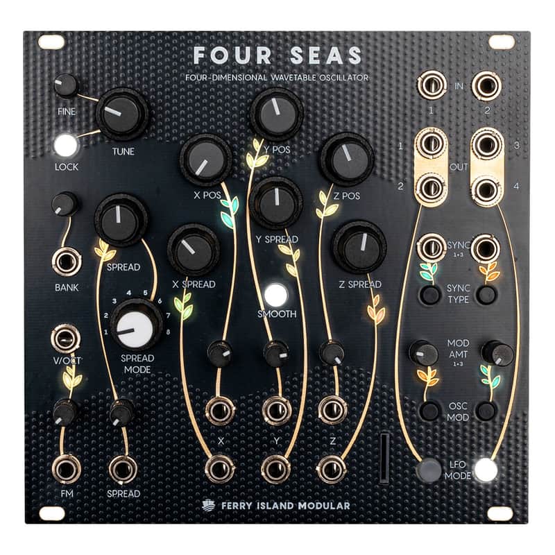 Ferry Island Modular Four Seas Eurorack Wavetable Oscillator Module image 1