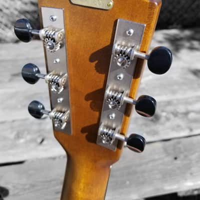National Reso-Phonic T-14 Cutaway Tricone Weathered Steel 14 Fret 2023 image 6