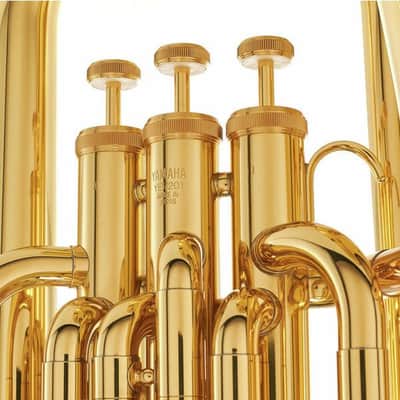 Yamaha YEP-201 3-Valve Standard Bb Euphonium - Clear Lacquer image 4