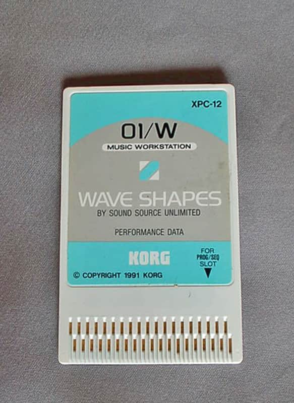 KORG 01/W 拡張 カード データ XPC-12 WAVE SHAPES KORG 01/W XPC-12 Voice Card Performance Data New Sounds for 01/W