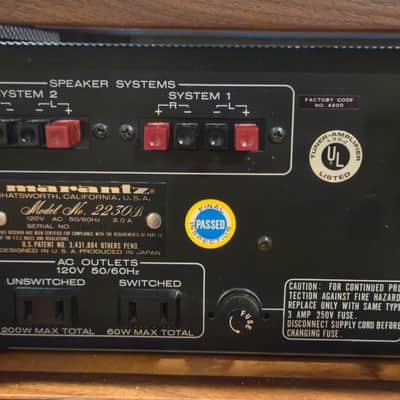 Excellent Marantz 2230B and New Walnut Cabinet image 15