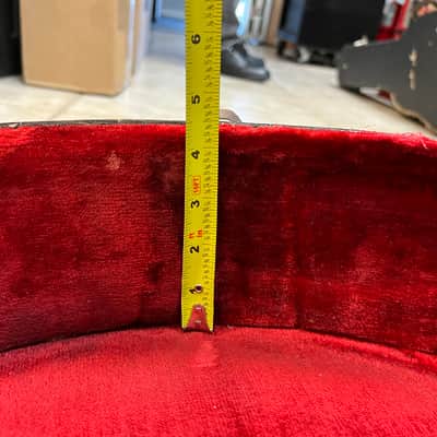Vintage Gretsch Jumbo Acoustic Case Red Lining Black image 5