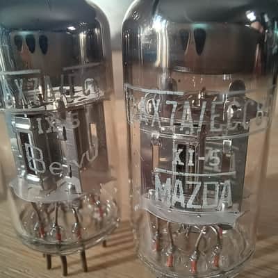 Fantastic NOS Mazda BELVU 12AX7A  SILVER PLATE ecc83 e83cc 7025 special quality 12ax7 made in France image 5