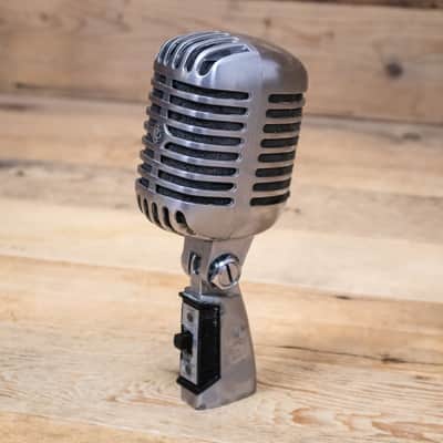 Immagine Shure 55SH Dynamic Vocal Microphone 55-SH Mic Mike Voice Chrome Live U286745 - 4