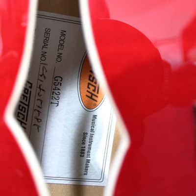 Used (2014) Gretsch G5422TDC Electromatic Double Cutaway Hollowbody Electric Guitar Transparent Red with Bigsby MIK image 11