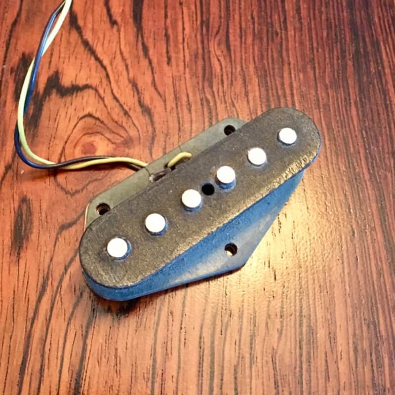 Fender Telecaster bridge pickup 1973 Grey bottom original vintage usa tele image 1