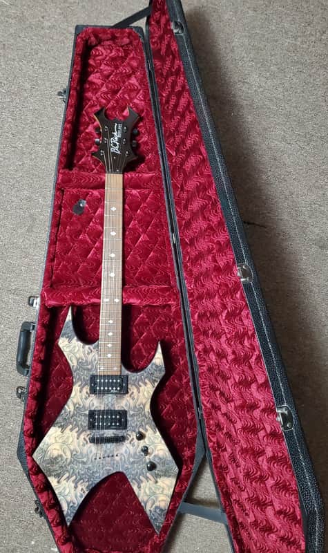 B.C. Rich Doc Murdock's Warlock 2003 Body Art Edition with Coffin