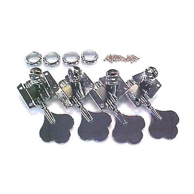 Mighty Mite Vintage Style Electric Bass Guitar Tuning Machines - Chrome image 1