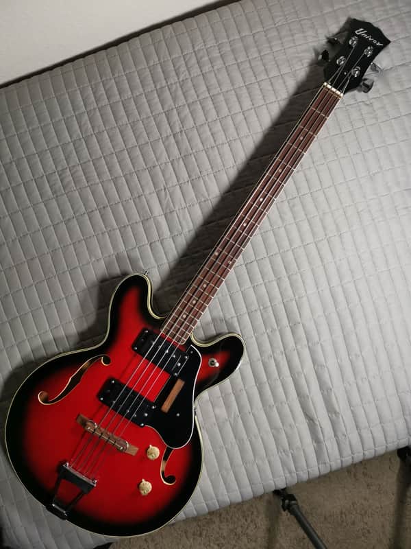 *MINT* 1968-1970 Univox Bass (Japan) - Red Burst image 1