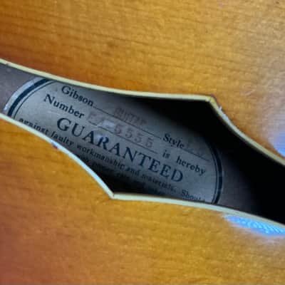1939 Gibson L-5P Acoustic Archtop Hollowbody Guitar Original Sunburst Finish w/Original Hardshell “Airline” Case image 24