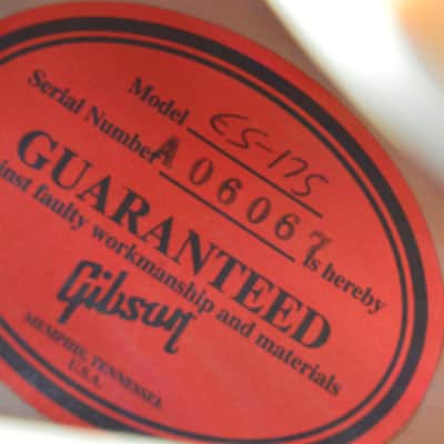 2013 Gibson ES-175 Custom Shop 1959 Reiusse, Rare natural finish, Killer player, Single PAF! image 7