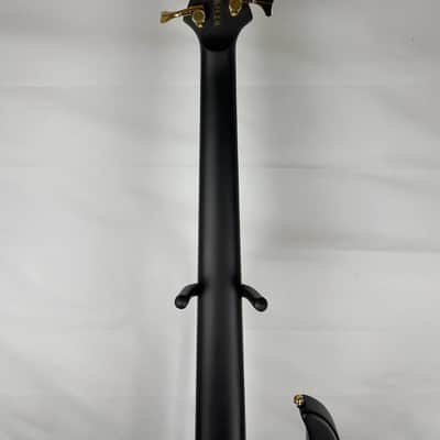 Ibanez BTB605LM Bass Workshop Multi-Scale 5-String Bass Guitar, Rosewood Fingerboard, Black Flat image 5