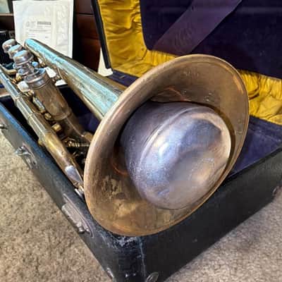CG Conn Perfected Wonder Cornet 1907 W/ Original Case PLAYER image 18