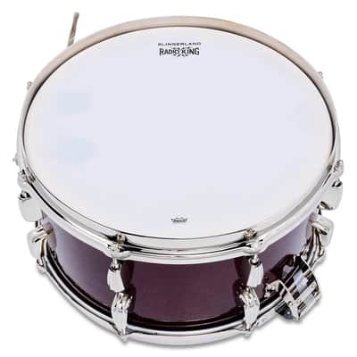Slingerland Radio King Solid Maple Snare Drum 14x7 Maroon Glass image 5