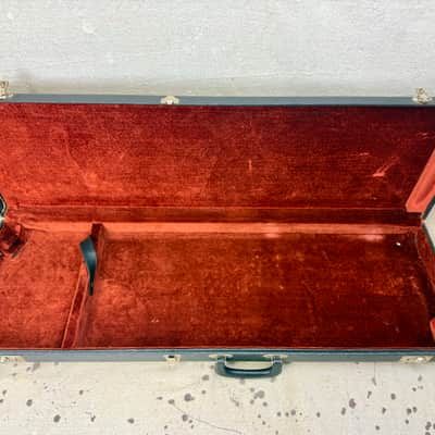 Vintage 1978-1980 Fender Mustang Guitar Case Black "Made in USA" 1970's 1980's image 10