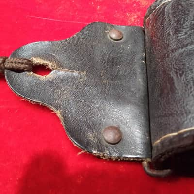 Badass Black Naugahyde Bass Strap 3 Inches Wide Vintage Ace 60s-70s image 3