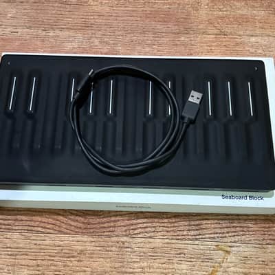 ROLI Seaboard Block 24-Key Expressive MIDI Keyboard Controller 2010s - Black image 1