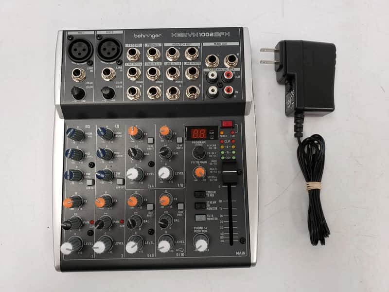 Behringer Xenyx 1002SFX 10-Channel USB Streaming Mixer 2023 - Present - Black image 1