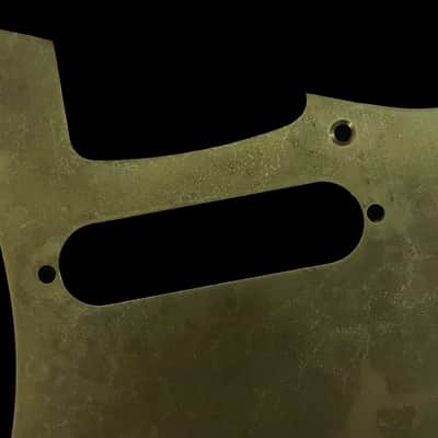 Made-to-Order - Aged Brass - 8-hole SSS 50s Stratocaster Pickguard Scratchplate Set for Fender - Hand-finished image 6