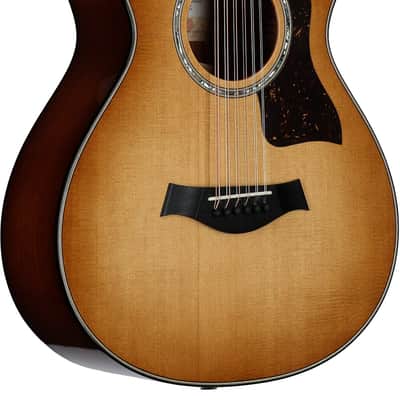 Taylor 552ce 12-Fret Urban Ironbark Grand Concert Acoustic-Electric Guitar (with Case), Shaded Edge Burst image 3