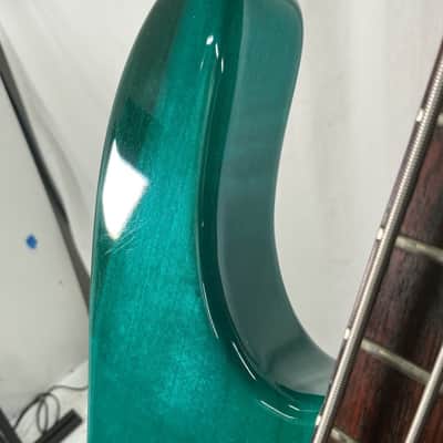 Ernie Ball Music Man 2EQ Stingray Bass 1988 - Teal/Green/Blue - w/ Hard Case image 4