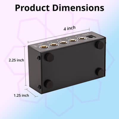 FocusProAudio Compact 4-Channel Stereo Headphone Amplifier with DC 12V Power Adapter image 13