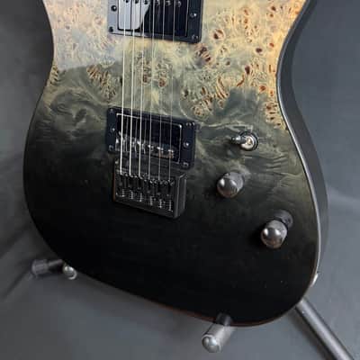 Schecter PT Standard Electric Guitar Black Fade Burst Burl Finish image 4