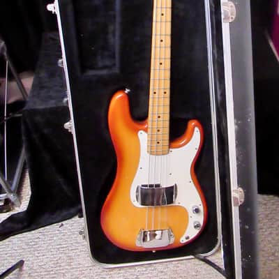 Fender Precision Bass with Maple Fretboard 1970 - 1983 - Sienna Sunburst image 12