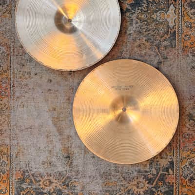 THIN TOP Vintage Zildjian New Beat 14” Hihats ONLY 786 Over 1228 g Light Complex Amazing image 2