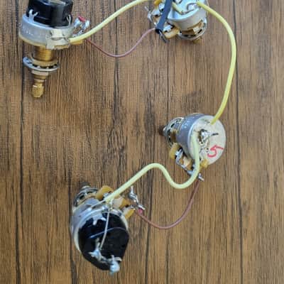 Gibson Wiring Harness with Push Pull Pots Les Paul 335 etc image 3