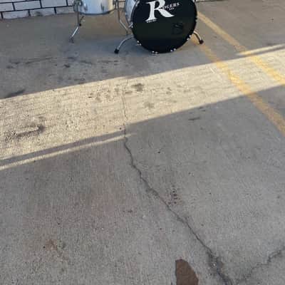 Rogers "Big R" Drums - 1970s - Silver Mist image 2